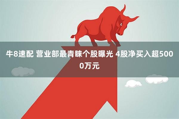 牛8速配 营业部最青睐个股曝光 4股净买入超5000万元